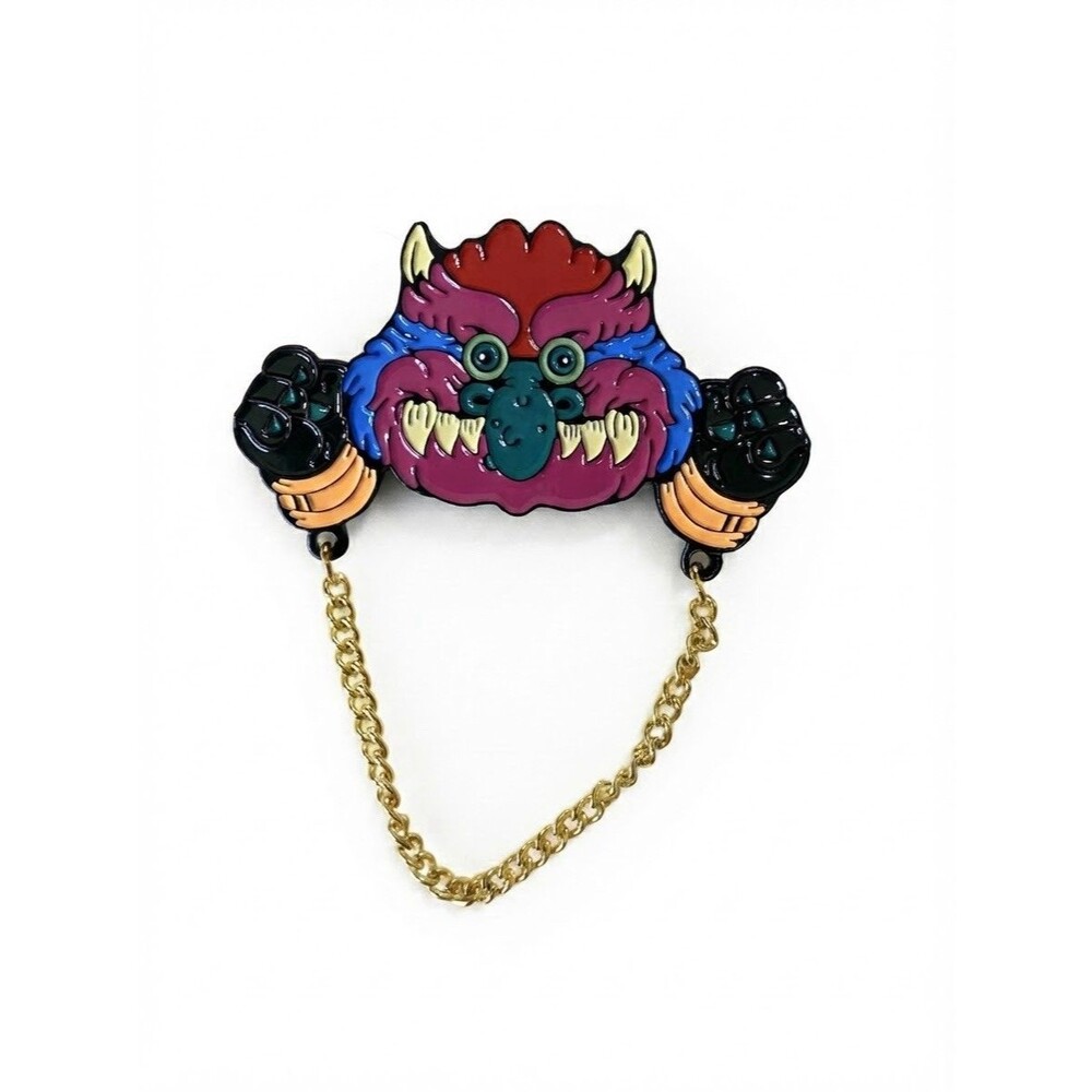 My Pet Monster Enamel Pin, 80s tv Show Pee wee Herman, Weirdos Quirky Gift Funny